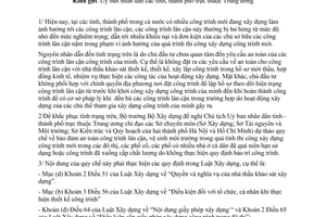 Công văn  1249/BXD-GĐ  an toàn các công trình lân cận khi thi công các công trình mới