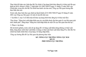 Công văn  4066/TCHQ-GSQL đăng ký tờ khai lần 1