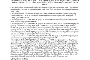 Thông tư 77/2004/TT-BTC hướng dẫn cơ chế quản lý tài chính giải ngân dự án giảm nghèo miền Trung
