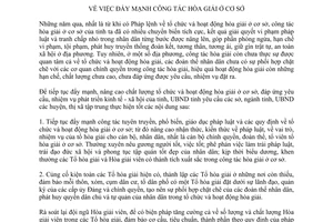 Chỉ thị 17/2004/CT-UB đẩy mạnh công tác hòa giải ở cơ sở