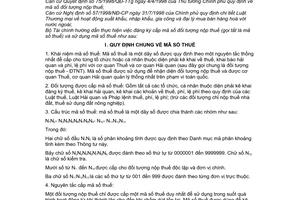 Thông tư 80/2004/TT-BTC mã số đối tượng nộp thuế hướng dẫn thi hành Quyết định 75/1998/QĐ-TTg