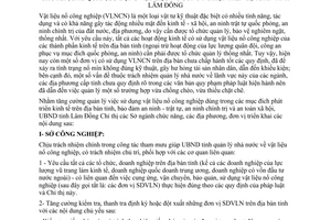 Chỉ thị 19/2004/CT-UBND công tác quản lý cung ứng vận chuyển bảo quản sử dụng vật liệu nổ công nghiệp Lâm Đồng