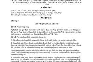 Nghị định 157/2004/NĐ-CP hướng dẫn Pháp lệnh Bưu chính, Viễn thông