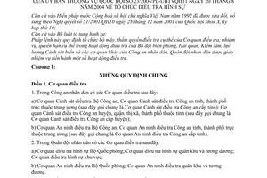 Pháp lệnh Tổ chức điều tra hình sự 2004 23/2004/PL-UBTVQH11