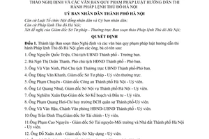 Quyết định 136/2004/QĐ-UB thành lập Ban soạn thảo Nghị định văn bản pháp luật hướng dẫn thi hành Pháp lệnh Thủ đô Hà Nội