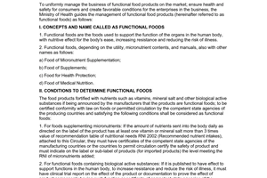 Circular No.08/2004/TT-BYT guiding the management of Functional food products