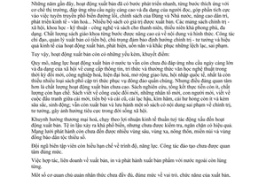 Chỉ thị 42-CT/TW nâng cao chất lượng toàn diện hoạt động xuất bản