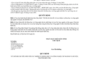 Quyết định 3322/2004/QĐ-UBND Chế độ chi tiêu nhiệm vụ khoa học và công nghệ