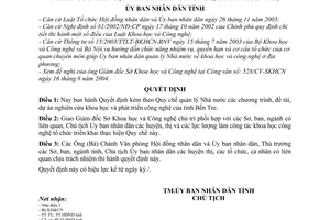 Quyết định 3314/2004/QĐ-UBND  Quy chế quản lý Nhà nước đề tài, dự án nghiên cứu