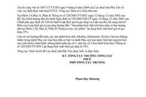 Công văn  3021 TCT/PCCS ngày 17/09/2004  thuế GTGT