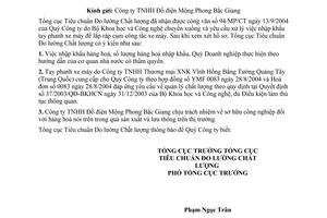 Công văn  1123/TĐC-ĐGPH  nhập khẩu tay phanh xe máy