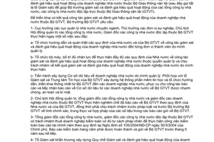 Chỉ thị 20/2004/CT-BGTVT thực hiện Quy chế Giám sát đánh giá hiệu quả hoạt động doanh nghiệp nhà nước