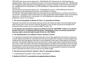 Circular No. 88/2004/TT-BTC of September 1, 2004 Amending and supplementing the finance Ministrys Circular No. 128/2003/TT-BTC of December 22, 2003 guiding the implementation of The Governments Decree No. 164/2003/ND-CP of December 22, 2003 detailing the implementation of The Law on Enterprise Income Tax