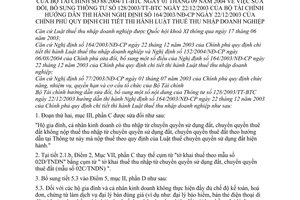 Thông tư 88/2004/TT-BTC Luật thuế thu nhập doanh nghiệp sửa đổi 128/2003/TT-BTC