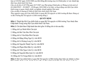 Quyết định 658/2004/QĐ-CCB  Ban chấp hành Trung ương hội Cựu chiến binh Việt Nam