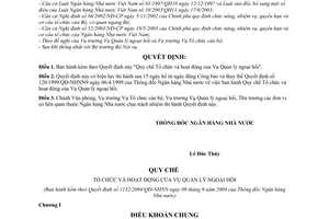 Quyết định 1132/2004/QĐ-NHNN Quy chế Tổ chức hoạt động Vụ Quản lý ngoại hối