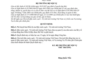 Quyết định 63/2004/QĐ-BNV phê duyệt Điều lệ của Qũy Nước sạch - Vệ sinh môi trường Việt Nam