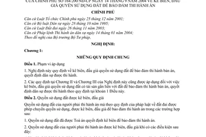 Nghị định 164/2004/NĐ-CP kê biên, đấu giá quyền sử dụng đất để đảm bảo thi hành án