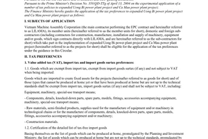 Circular No.92/2004/TT-BTC of September 16, 2004 guiding the application of tax preferences to expanded Uong Bi power plant project and Ca Mau power plant project