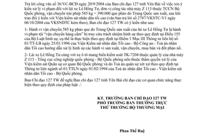 Công văn  5025/BCĐ 127  xử lý vi phạm vận chuyển hàng cấm