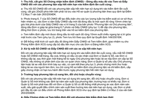 Công văn  859/2004 ĐK  quản lý hồ sơ kiểm định  phương tiện sắp hết niên hạn sử dụng