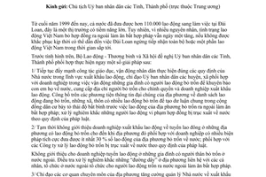 Công văn 3695/LĐTBXH-QLLĐNN  phối hợp đưa lao động Việt Nam bổ trốn  Đài Loan về nước