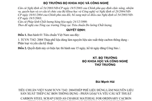 Quyết định 35/2004/QĐ-BKHCN Tiêu chuẩn Việt Nam TCVN 7342: 2004
