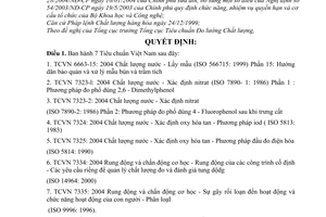 Quyết định 32/2004/QĐ-BKHCN  7 Tiêu chuẩn Việt Nam