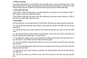 Tiêu chuẩn Việt Nam TCVN 7364-6:2004 về kính xây dựng - kính dán nhiều lớp và kính dán an toàn nhiều lớp - Phần 6: Ngoại quan do Bộ Khoa học và Công nghệ ban hành