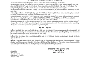 Quyết định 68/2004/QĐ-UB điều chỉnh mức phí lệ phí để áp dụng