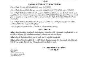 Quyết định 83/2004/QĐ.UBNDT Quy định cơ chế chính sách khuyến khích