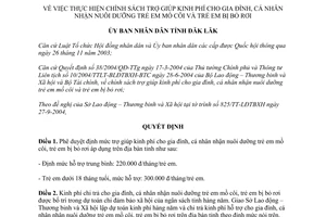 Quyết định 1753/QĐ-UB năm 2004 chính sách trợ giúp kinh phí cho gia đình