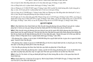 Quyết định 231/2004/QĐ-UB mức thu phí trông giữ phương tiện giao thông