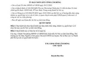 Quyết định 186/2004/QĐ-UBND quy định chức năng nhiệm vụ quyền hạn tổ chức bộ máy sở nội vụ Lâm Đồng