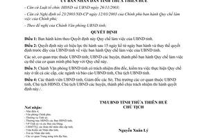 Quyết định 3698/2004/QĐ-UB Quy chế làm việc