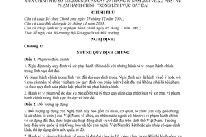 Nghị định 182/2004/NĐ-CP xử phạt vi phạm hành chính trong đất đai
