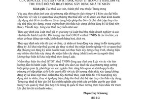 Công văn 3700/TCT/DNK thu thuế hoạt động xây dựng nhà tư nhân xây dựng