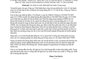 Công văn 3734/TCT/ĐTNN  hạch toán khoản lương tháng thứ 13 vào chi phí