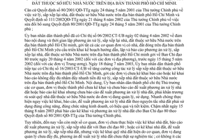 Chỉ thị 28/2004/CT-UB tiếp tục triển khai Quyết định 80/2001/QĐ-TTg