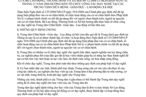 Thông tư 12/2004/TT-BLĐTBXH hướng dẫn tổ chức dạy nghề Trung tâm Chữa bệnh Giáo dục Lao động xã hội