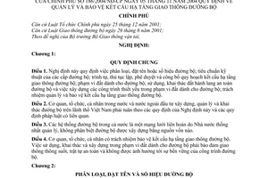 Nghị định 186/2004/NĐ-CP quản lý bảo vệ kết cấu hạ tầng giao thông đường bộ