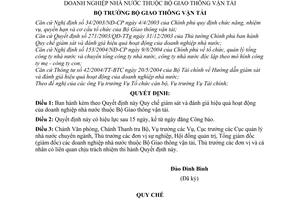 Quyết định 24/2004/QĐ-BGTVT Quy chế giám sát đánh giá hiệu quả hoạt động doanh nghiệp nhà nước thuộc Bộ GTVT