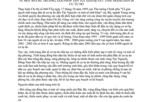 Chỉ thị 39/2004/CT-TTg chủ trương giải pháp tiếp tục giải quyết tình trạng dân di cư tự do