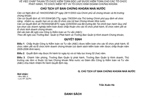 Quyết định 317/QĐ-UBCK chấp thuận Tổ chức kiểm toán độc lập được kiểm toán cho tổ chức phát hành,niêm yết ,kinh doanh chứng khoán