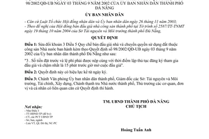 Quyết định 181/2004/QĐ-UB  sửa đổi khoản 3 Điều 5 Quy chế bán đấu giá nhà  chuyển quyền sử dụng đất công sản Nhà