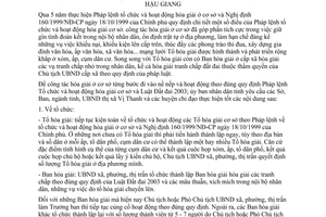 Chỉ thị 20/2004/CT-UBND kiện toàn đẩy mạnh hòa giải ở cơ sở Hậu Giang