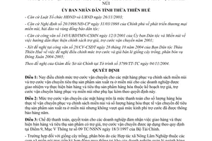 Quyết định 3920/QĐ-UBND 2004 trợ cước vận chuyển hàng phục vụ miền núi Huế