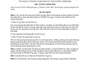 Quyết định 1251/QĐ-TTG về bồi thường di dân tái định cư dự án thủy điện Sơn La