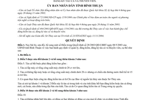 Quyết định 83/2004/QĐ-UBBT sửa đổi 28/2003/QĐ-UBBT quản lý đăng ký tàu cá thuyền viên Bình Thuận