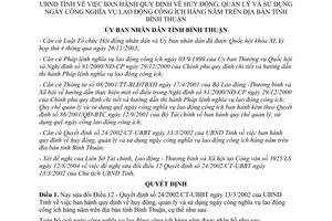 Quyết định 84/2004/QĐ-UBBT sửa đổi 24/2002/CT-UBBT ngày công nghĩa vụ lao động công ích Bình Thuận